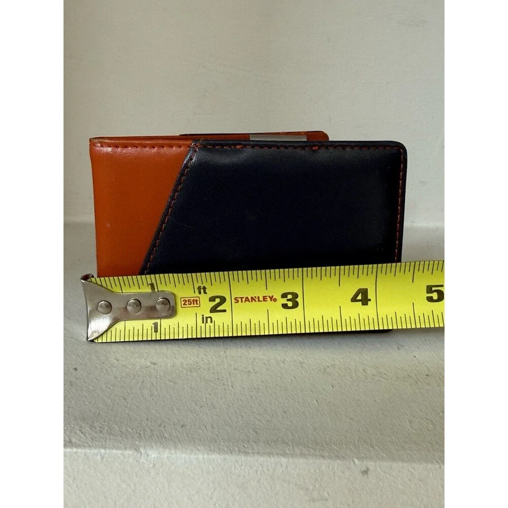 Forrest and Harold Minimalist Slim Leather Wallet and Money Clip